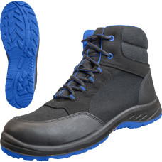 Nitras SOLID STEP MID, drošības zābaki, S3S CI FO, izturīga tekstila, melna, izturīga PU/PU zole, melna/pelēka (krāsas kods: 1012), EN ISO 20345, EN IEC 61340-4-3, DGUV noteikums 112-191