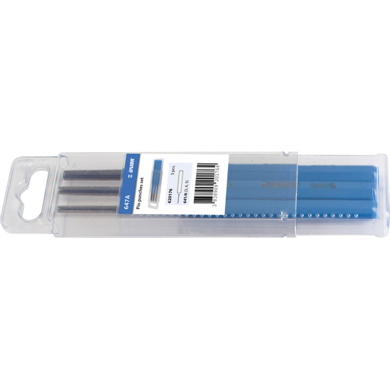 Unior 647A Izsitēju komplekts 3-5mm 3gab.