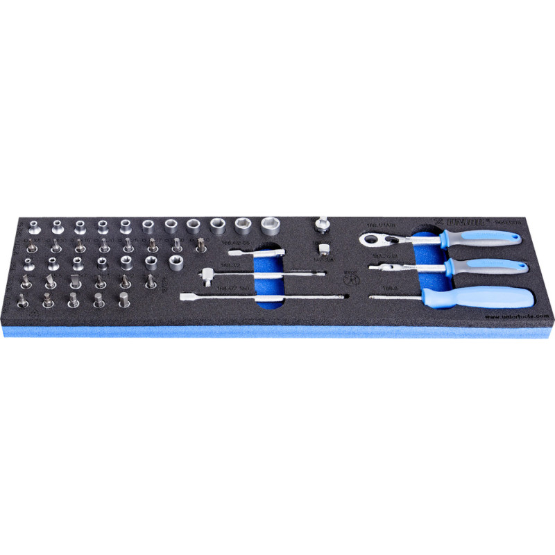 Unior 964ECO5 Komplekts 1/4 Muciņu atslēgas with Aksesuāri in SOS tool tray /45