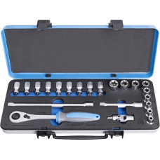 Unior 190BITX1P22 Muciņu komplekts 1/2 metāla kastē /22