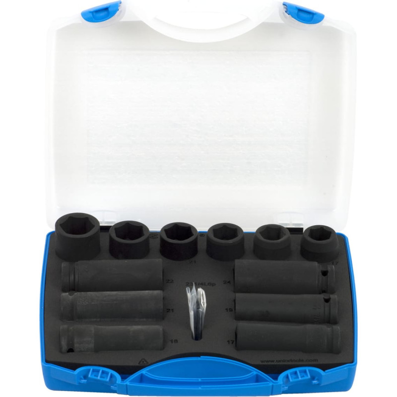 Unior 231/4PB3 Triecienizturīgu muciņu komplekts 1/2 plastmasas kastē 17 - 24/12