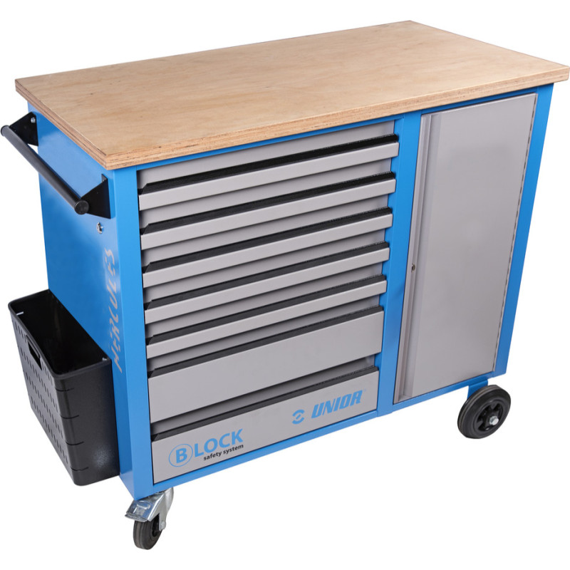 Unior 940H2BLOCK Ratiņi HERCULES ar darba virsmu 1080x550x955mm