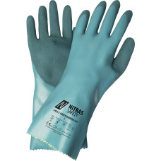 Nitras GREEN BARRIER CUT, ķīmiskās aizsardzības cimdi, benzīns, EN 388, EN ISO 374, EN 407