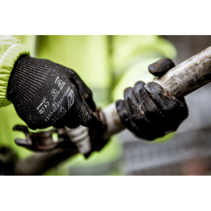 Nitras ESD 3D CUT F, aizsargcimdi pret griezumiem, melni, EN ISO 21420, EN 388, OEKO-TEX