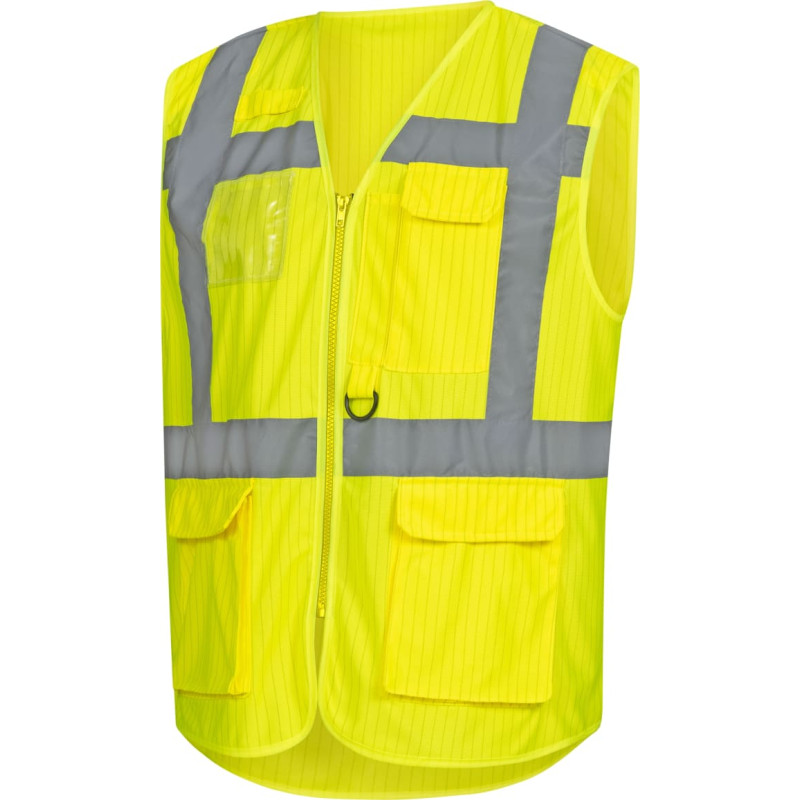 Nitras labi pamanāma veste, neona dzeltena (krāsas kods: 4000), EN ISO 13688, EN ISO 20471, EN 1149