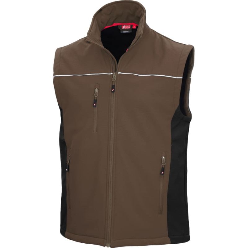 Nitras MOTION TEX LIGHT, softshell veste, brūna/melna