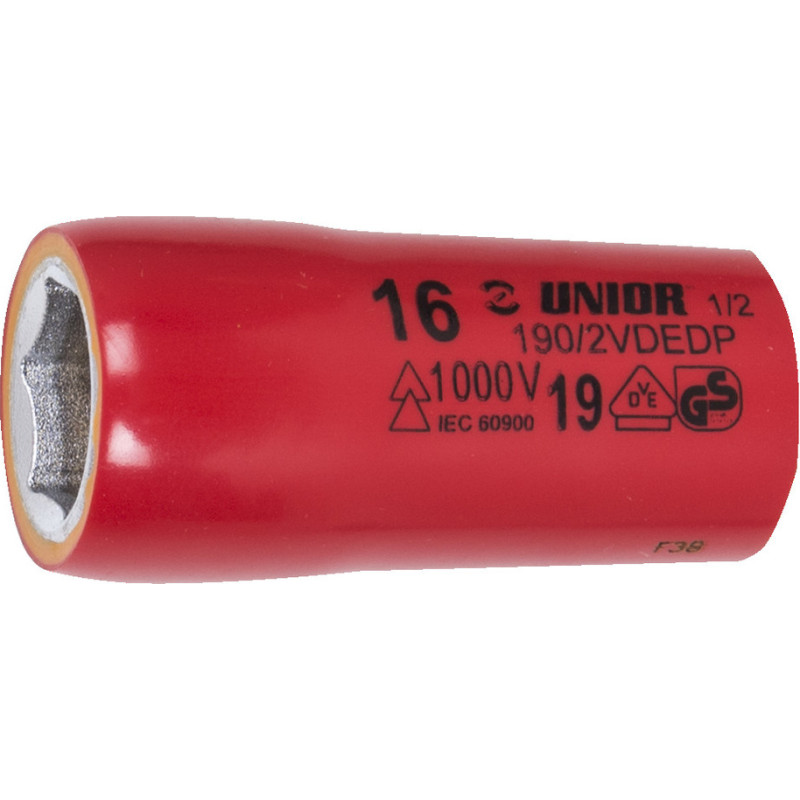Unior 190/2VDEDP Muciņa ar izolāciju VDE 1/2, 6-kanšu 30