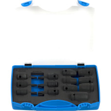 Unior 231/4PB4 Triecienizturīgu muciņu komplekts 1/2 with external and internal TX profile plastmasas kastē /13