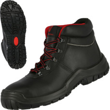 Nitras POWER STEP MID, S3 HI HRO drošības zābaki, pusaugsti, melni, EN ISO 20345, DGUV noteikums 112-191