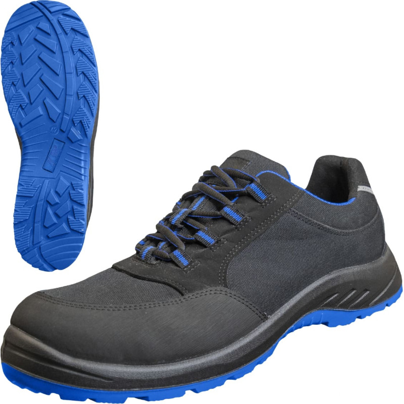 Nitras SOLID STEP, drošības apavi, S3S CI FO, izturīga tekstila, melna, izturīga PU/PU zole, melna/pelēka (krāsas kods: 1012), EN ISO 20345, EN IEC 61340-4-3, DGUV noteikums 112-191