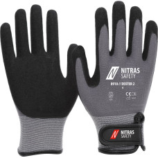 Nitras DEXTER 2, mechanic gloves, grey / black, EN 388