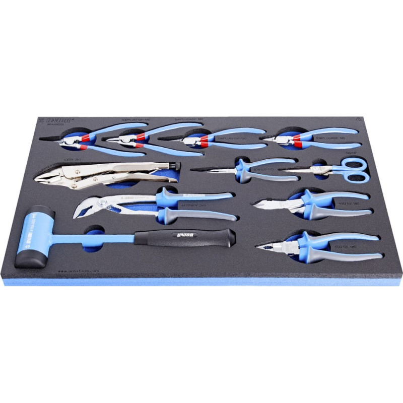 Unior 964/48SOS Komplekts BI Stangas and hammer in SOS tool tray 0