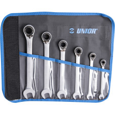 Unior 160/2CT Kombinēto tirkšķatslēgu komplekts makā 8 - 19/6