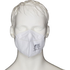 Nitras SAFE AIR, salocīta respiratora maska, FFP2 NR, bez vārsta, balta, EN 149, kaste pa 20 gab.