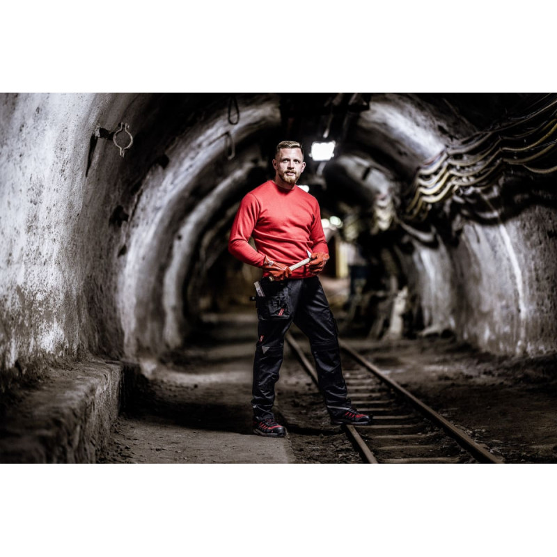 Nitras MOTION TEX LIGHT, pulovers, sarkans, OEKO-TEX