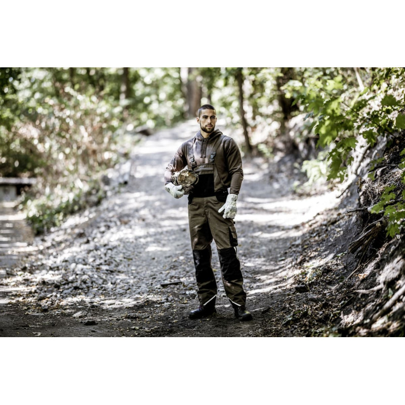 Nitras MOTION TEX LIGHT, džemperis ar kapuci, brūns, OEKO-TEX