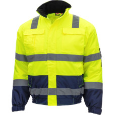 Nitras MOTION TEX VIZ, labi redzama pilota jaka, neona oranža / tumši zila, EN ISO 13688, EN ISO 20471, EN 343