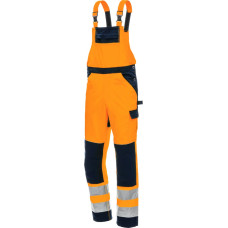 Nitras MOTION TEX VIZ, augstas redzamības kombinezons ar krūšdaļu, EN ISO 13688, EN ISO 20471