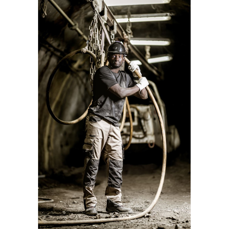 Nitras HEAD PROTECT, rūpnieciskā aizsargķivere, apvalks no HDPE, melns, iekšpuse no LDPE/tekstila, melna/pelēka, EN 397