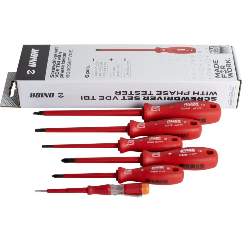 Unior 603CS6ATVD Skrūvgriežu kompl. VDE (6gab.)