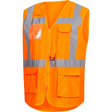 Nitras labi pamanāma veste, neona oranža (krāsas kods: 4100), EN ISO 13688, EN ISO 20471, EN 1149