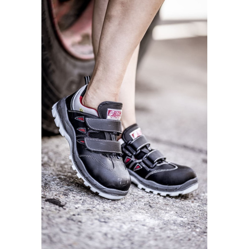 Nitras SPORT STEP SA, S1P drošības sandales, melnas, EN ISO 20345, EN 61340-4-3, DGUV noteikums 112-191