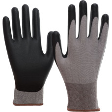Nitras SKIN CLEAN, montāžas cimdi, pelēks/melns, EN 388, OEKO-TEX