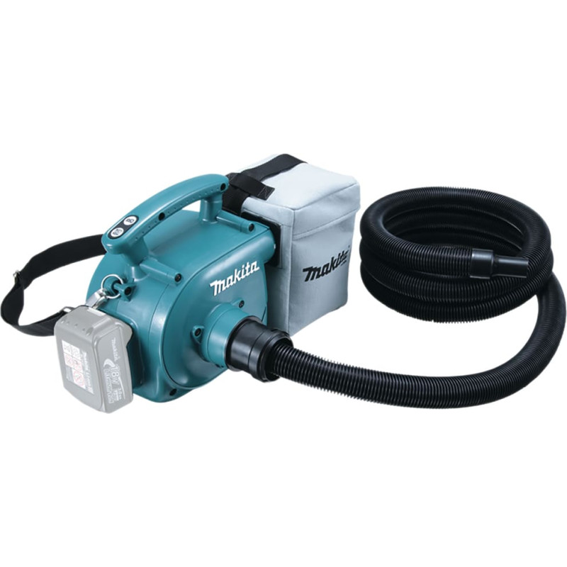Makita LXT® mugursoma sputekļu sūcējs  - 18V • 6.0 kPa • 3.0 L DVC350Z