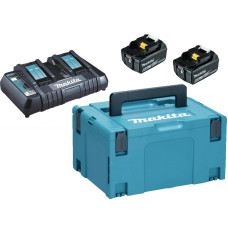 Makita LXT® Lādēšanas komplekts - 18V • BL1860B x2 • DC18RD • LXT®