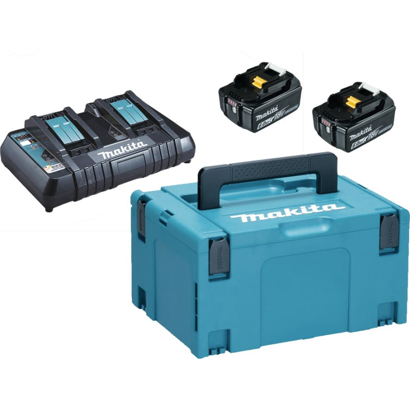 Makita LXT® Lādēšanas komplekts - 18V • BL1860B x2 • DC18RD • LXT®