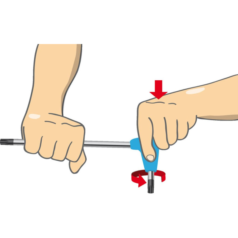Unior 193HX T-veida seškantu atslēga 4.5mm