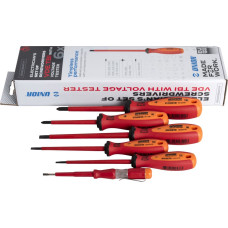 Unior 603CS6TVDETBI Komplekts skrūvgriezis VDE TBI with voltage tester /6