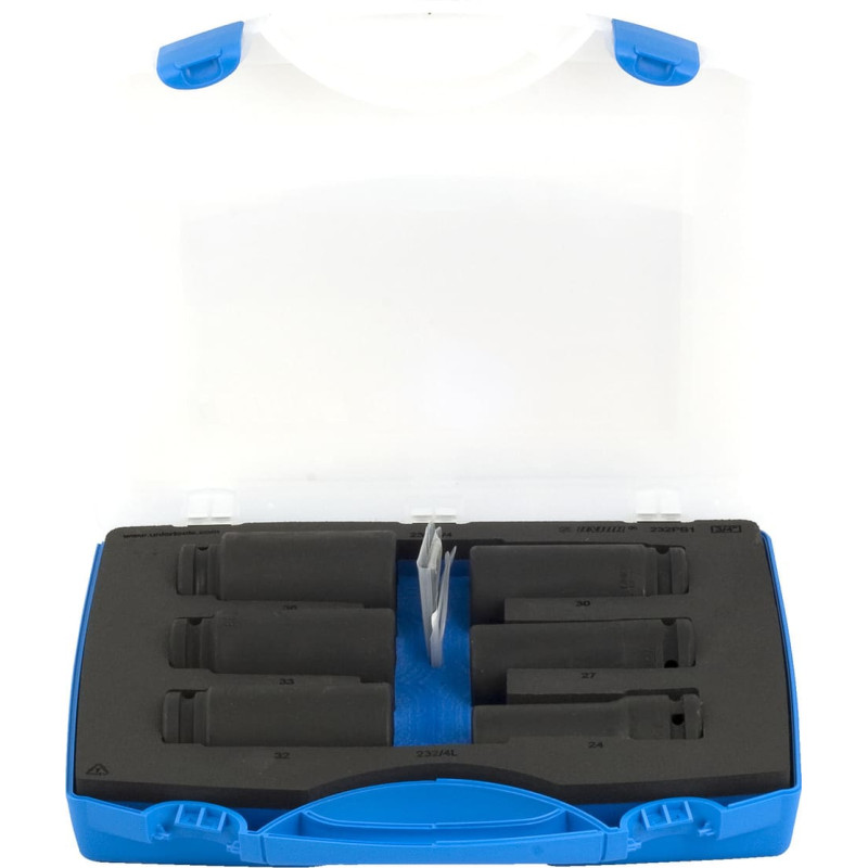 Unior 232PB1 Garo triecienizturīgo muciņu komplekts 3/4 plastmasas kastē 7