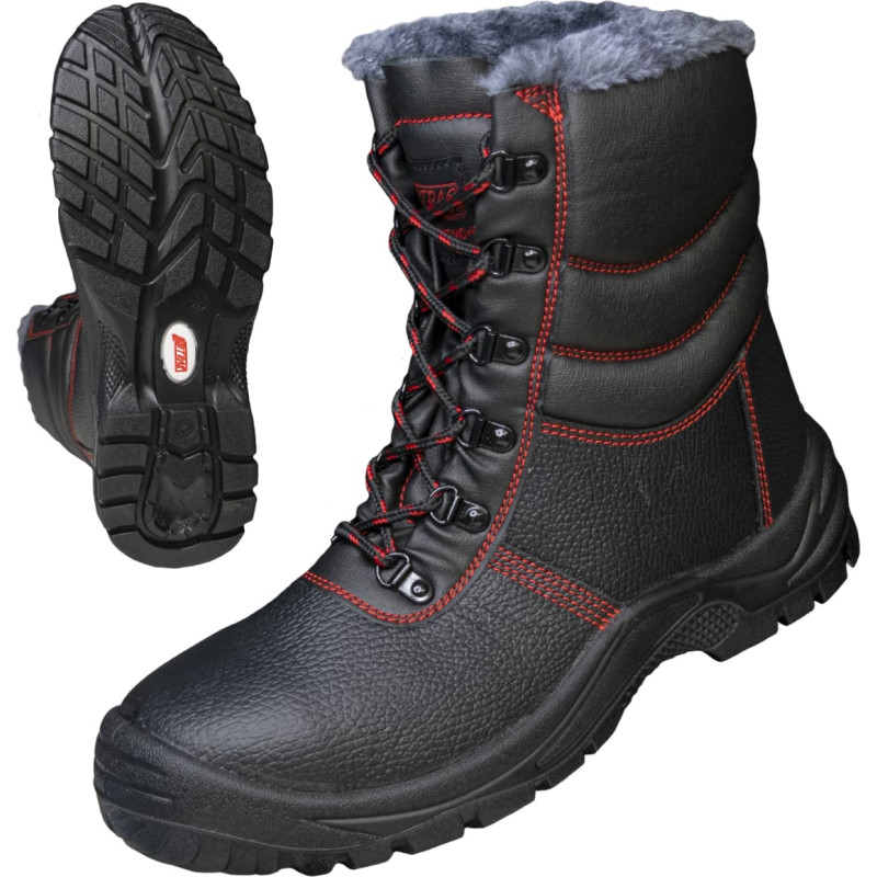 Nitras BASIC STEP MID+ W, S3 drošības ziemas zābaki, augsti, melni, EN ISO 20345