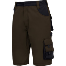 Nitras MOTION TEX PLUS, darba bikses, īsas, brūnas / melnas, OEKO-TEX