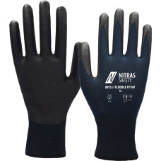 Nitras FLEXIBLE FIT MF, assembly gloves, dark blue / black, EN 388, OEKO-TEX