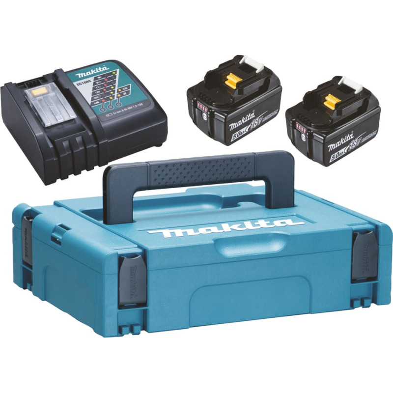 Makita LXT® Lādēšanas komplekts - 18V • BL1850B x2 • DC18RC • LXT® 197624-2