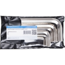 Unior 220/3PB L-veida seškantatslēgu komplekts plastmasas makā 3-10/6