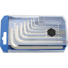 Unior 220/3PB1 L-veida seškantatslēgu komplekts plastmasas kastē 5/64 - 3/8/8