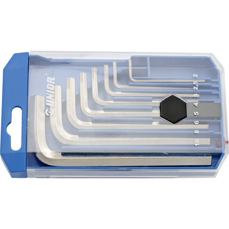 Unior 220/3PB1 L-veida seškantatslēgu komplekts plastmasas kastē 5/64 - 3/8/8