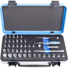 Unior 188B Muciņu komplekts 1/4 metāla kastē 44gab