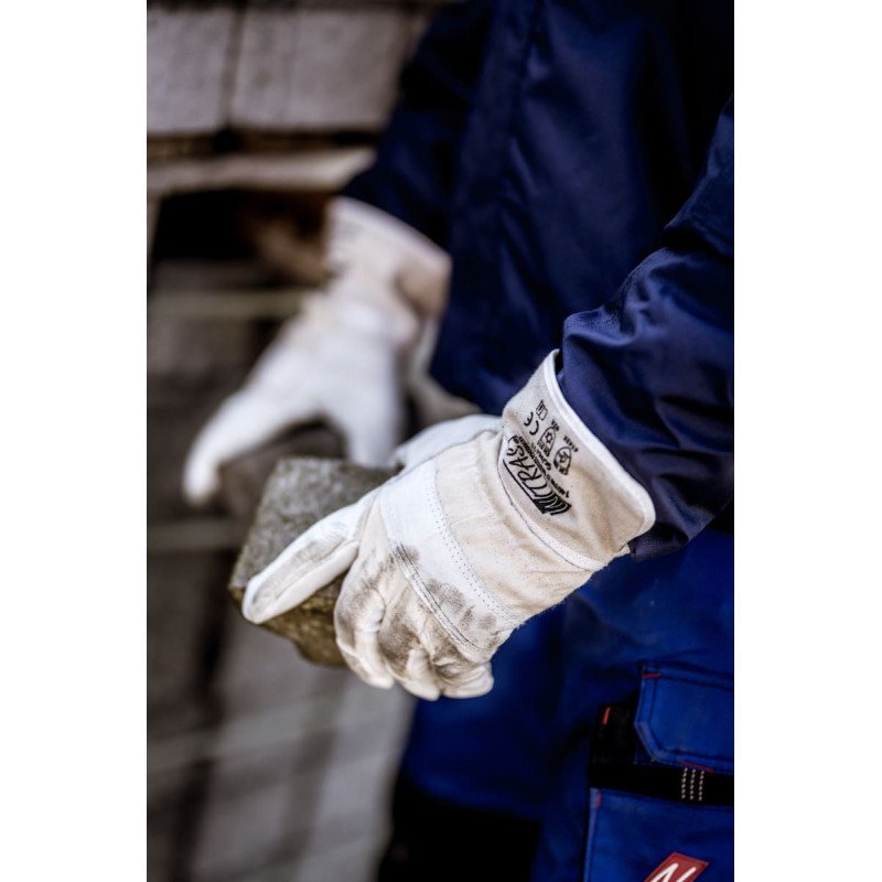 Nitras WINTER WORKER, ziemas cimdi, dabīgā krāsa / pelēks, EN 388, EN 511