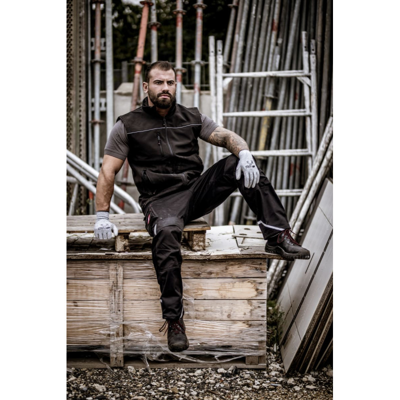 Nitras POWER STEP MID+, S3 CI HI HRO drošības zābaki, augsti, melni, EN ISO 20345, DGUV noteikums 112-191