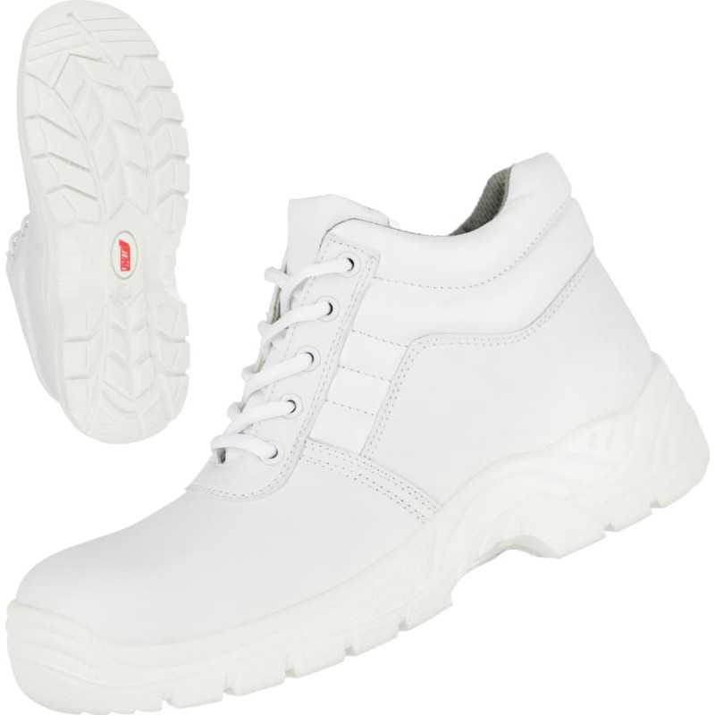 Nitras CLEAN STEP MID, S2 drošības zābaki, pusaugsti, balti, EN ISO 20345