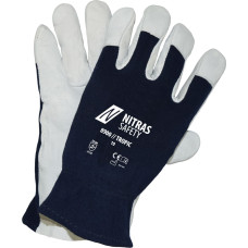 Nitras TROPIC, mehānikas cimdi, pelēks/tumši zils, EN 388