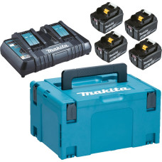 Makita LXT® Lādēšanas komplekts - 18V • BL1850B x4 • DC18RD • LXT® 197626-8