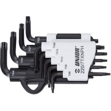 Unior 220/7TXNPH L-veida TORX atslēgu kompl. TX9-TX40 (8gab.)