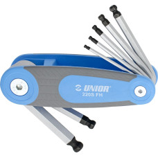 Unior 220/3SFH L-veida seškantatslēgu komplekts in folding holder 2.5 - 10/7