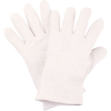 Nitras kokvilnas džersija cimdi, dabīgā krāsā