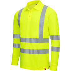 Nitras MOTION TEX VIZ, labi redzams polo krekls ar garām piedurknēm, EN ISO 13688, EN ISO 20471, EN 13758-2